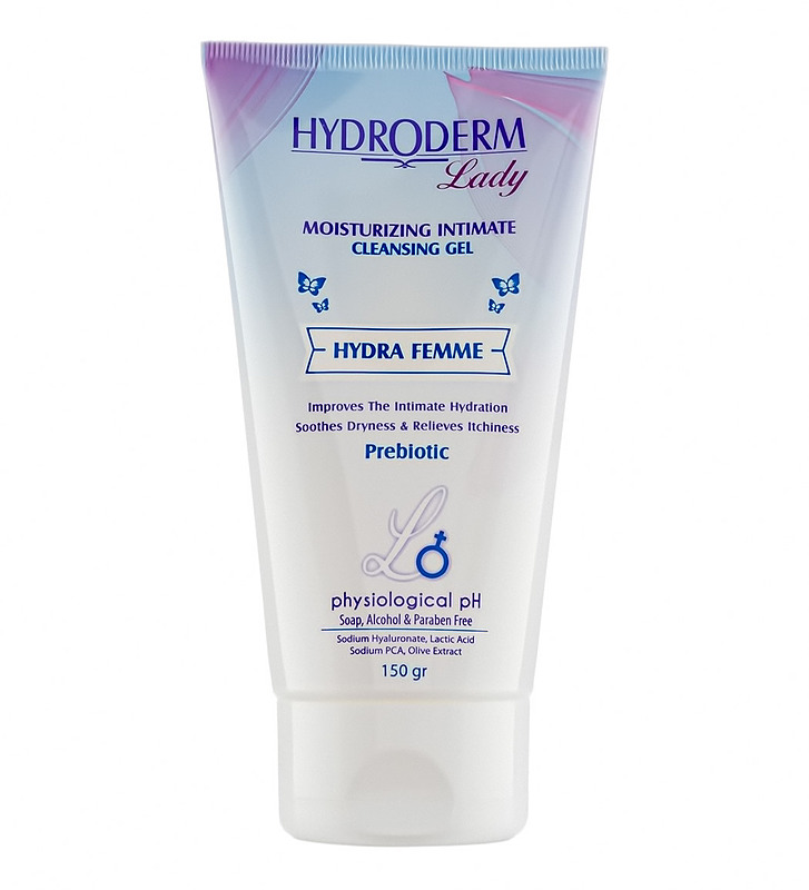 ژل بهداشتی مرطوب کننده بانوان هیدرا فم هیدرودرم Hydra Femme Moisturizing Intimate Cleansing Gel Hydroderm