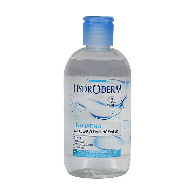 پاک کننده میسلار 3 در 1 پوست خشک هیدرودرم  Hydrating Micellar Cleansing Water Hydroderm