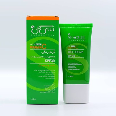 کرم رنگی متعادل کننده چربی  SPF30 سی گل 40 میلی لیتر CC Cream SPF30