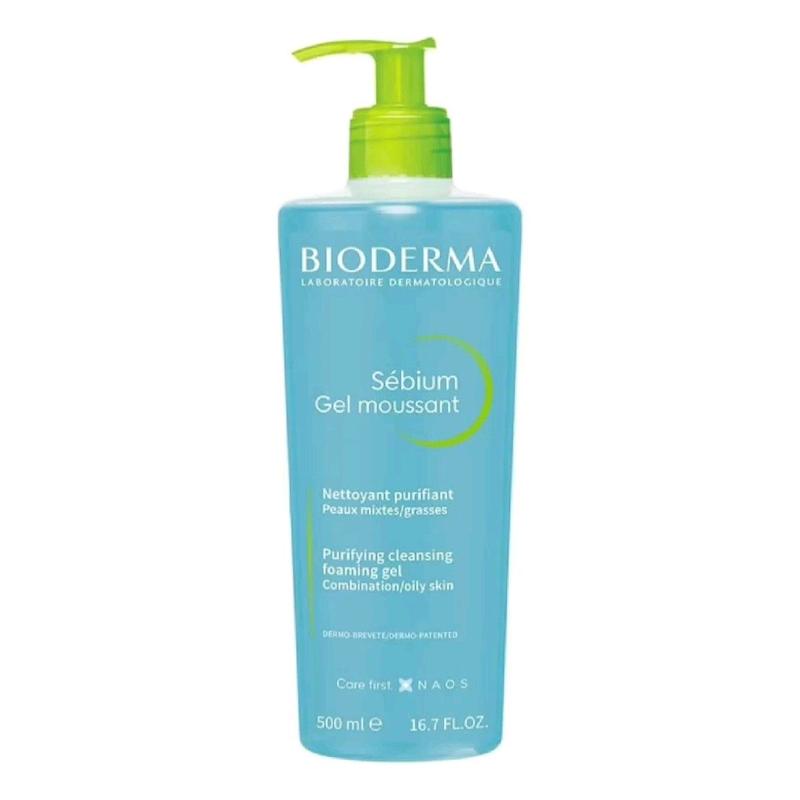 ژل شست و شو سبیوم پوست چرب بایودرما Sebium Moussant Gel Oily skin makeup remover Bioderma