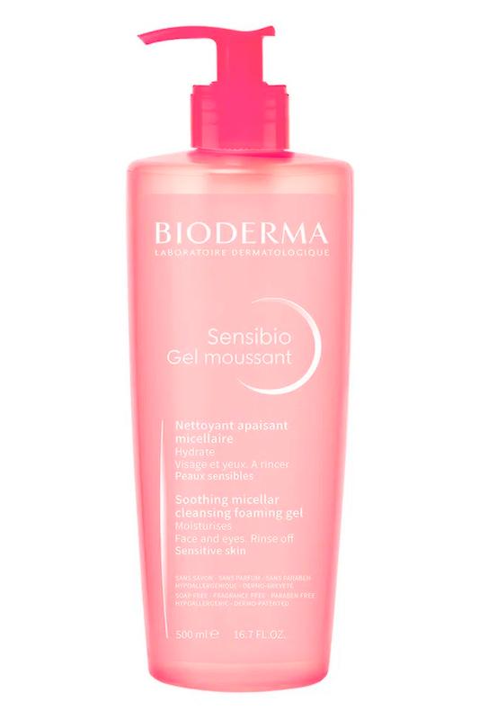 ژل شست و شو سنسیبو  پوست خشک و حساس بایودرما Sensibio Moussant Gel Sensetive skin makeup remover Bioderma
