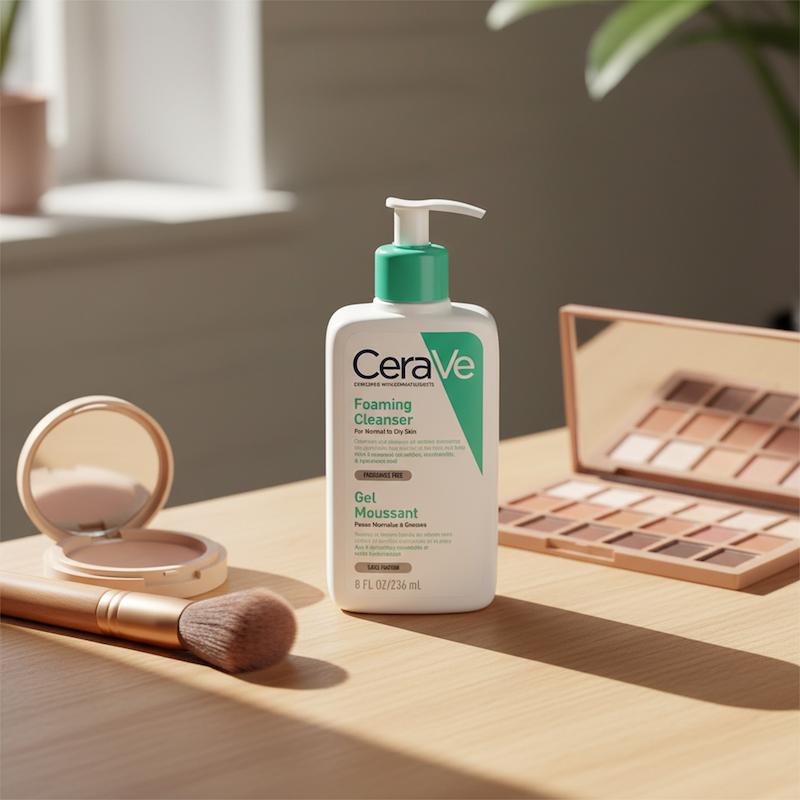 شوینده پوست فومینگ پوست معمولی تا چرب سراوی Foaming Normal To Oily skin Facial cleanser cerave