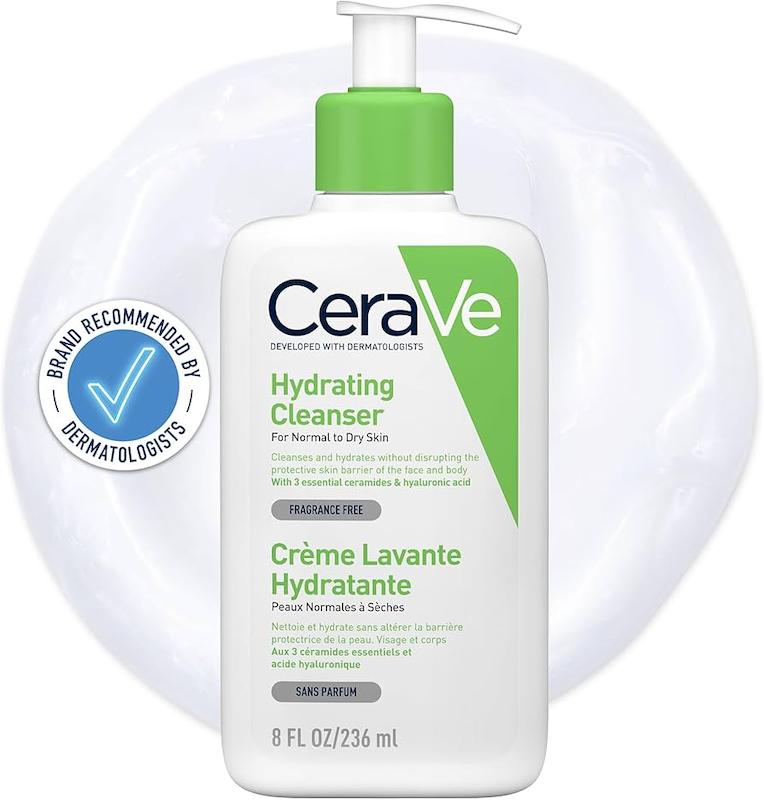 اک کننده پوست هیدراتینگ پوست خشک تا معمولی سراوی Hydrating Dry to Normal skin Facial cleanser cerave