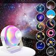 چراغ خواب کهکشانی ۱۳ دیسک | پروژکتور ماه و ستاره با کیفیت 4K و تایمر خواب
