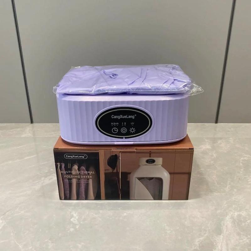 خشک‌کن قابل حمل SQ-777 | تاشو، لمسی، UV | خشک‌کردن سریع و بدون آسیب