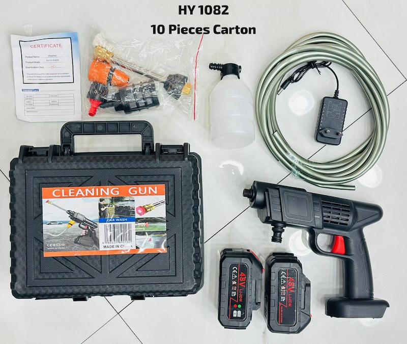 کارواش شارژی HY 1082 | قیمت، مشخصات و خرید کارواش بی‌سیم 48 ولت