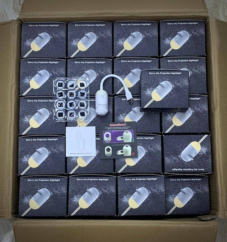 پروژکتور کهکشانی USB | چراغ سقفی ستاره‌ای و دکور اتاق خواب