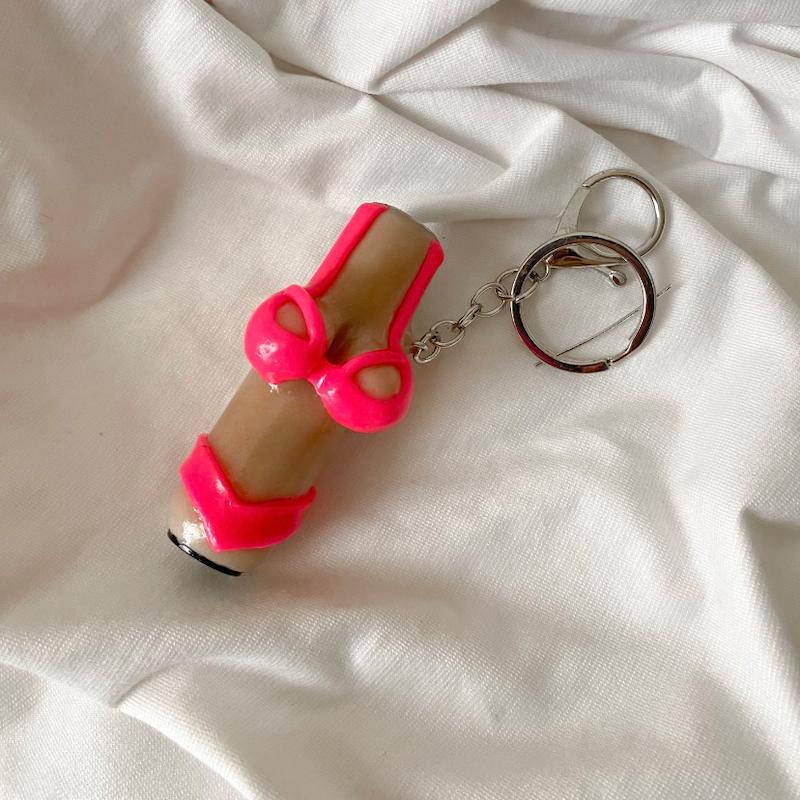 فندک فانتزی خمیری بانو (صورتی )