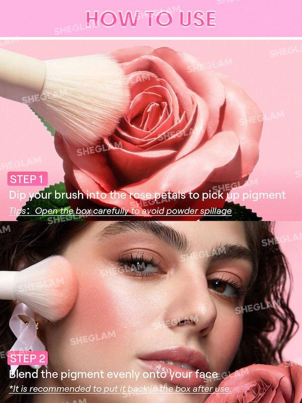 رژ گونه شیگلم مدل گل رز 