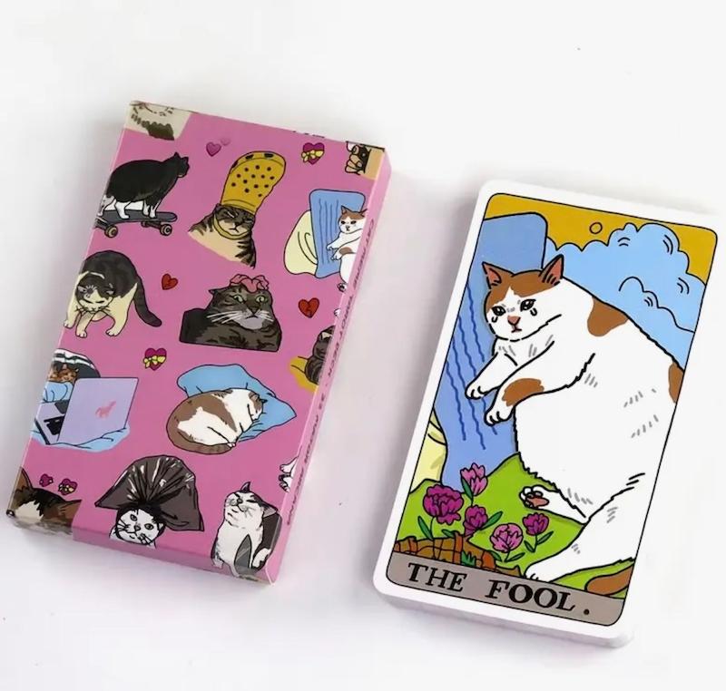 کارت تاروت کبیر major arcana مدل گربه 