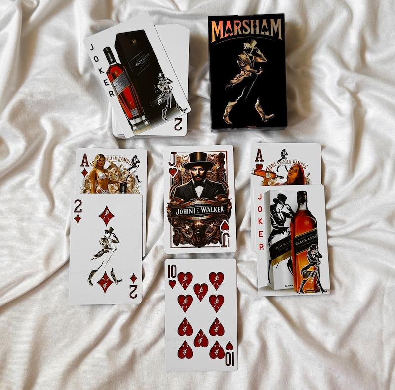 ورق بازی پاسور مدل جانی واکر johnnie walker 