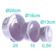 ظرف نگهدارنده هوبی لایف مدل H-021516 مجموعه 3 عددی سوپاپ دار