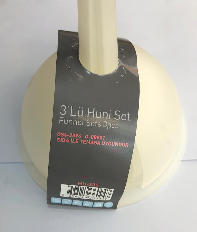 قیف ایراک پلاستیک مدل HU-335 بسته سه عددی