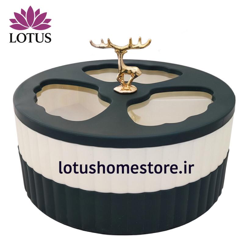 اردوخوری دو طبقه لوکس پلاس (Luxe Plus) مدل G303 طرح گوزن با درب شفاف