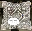   پیش‌دستی چهارگوش پایه‌دار کریستال ایرنا لهستان مدل خورشیدی