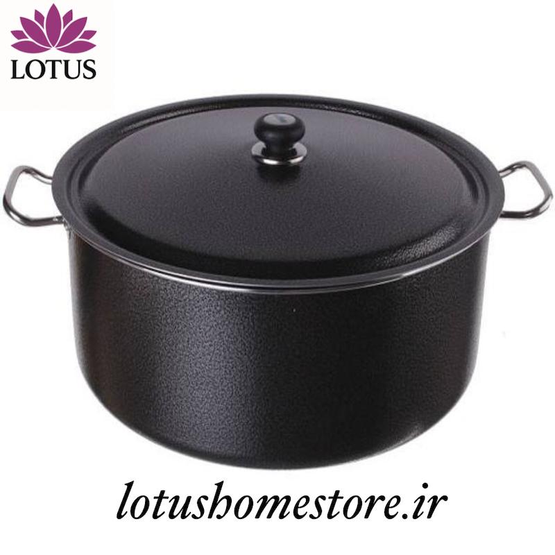 قابلمه گرانیتی ویدارو سایز 34 مشکی با درب فلزی