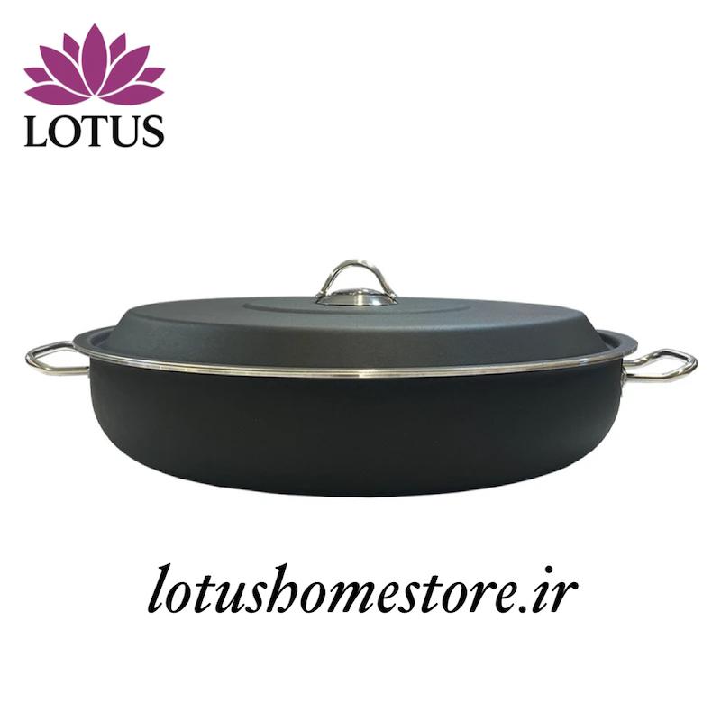 تابه گرانیتی ویدارو سایز 34 مشکی با درب فلزی