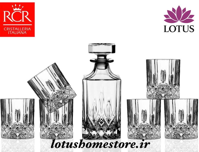 ست تنگ و لیوان اپرا کریستال  RCR ایتالیا OPERA