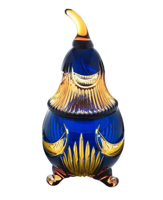 سرویس کریستال  4 تیکه دیام سرمه ای عسلی 24درصد دوپوست صادراتی