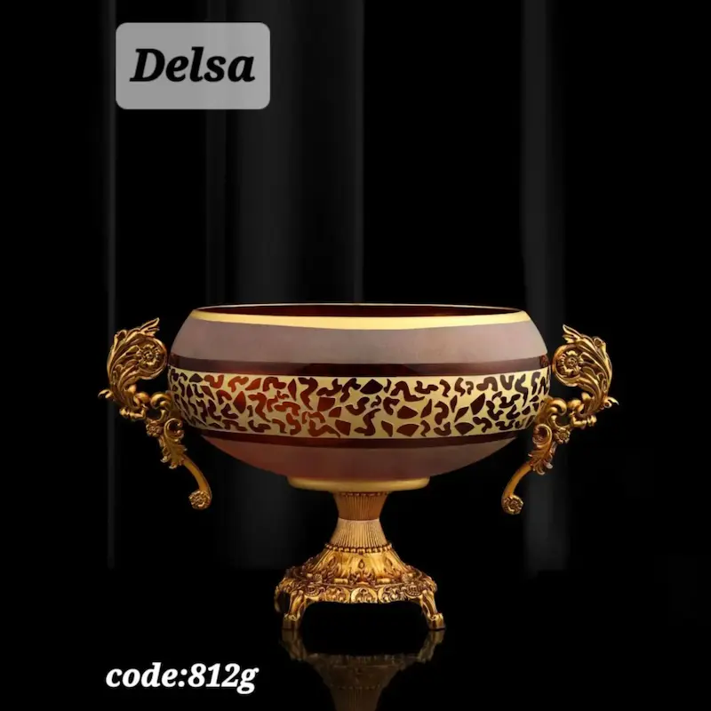 کشکول اریکو مدل دلسا کد 812G پایه دار زرشکی لوکس 