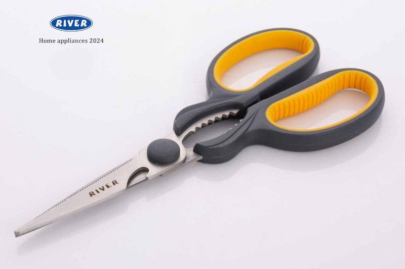 قیچی آشپزخانه ربیتال ریور کد 8514  استیل چندکاره با دسته ABS