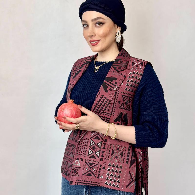 جلیقه زنانه زانتی ژاکارد
