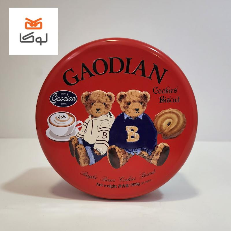  بیسکویت کره‌ای خرسی GAODIAN قوطی فلزی 208 گرمی