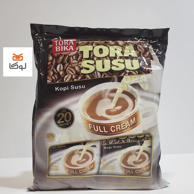 کافی میکس تورابیکا مدل Tora Susu Full Cream (Kopi Susu) – قهوه فوری با شیر فول‌کرم