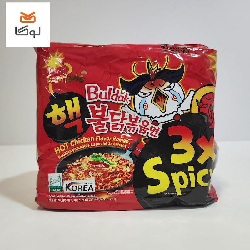 نودل کره‌ای سامیانگ بولداک اسپایسی (Samyang Buldak Hot Chicken Flavor Ramen)