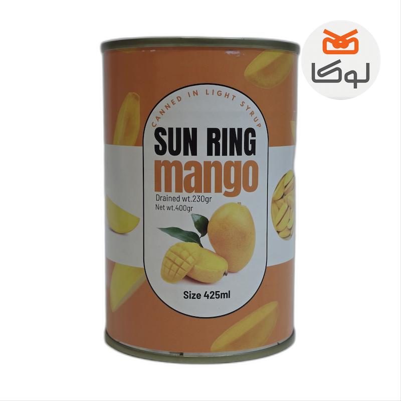 کمپوت انبه سان رینگ در شربت رقیق