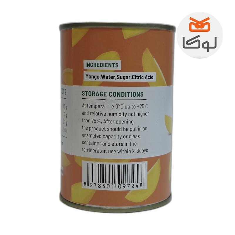 کمپوت انبه سان رینگ در شربت رقیق