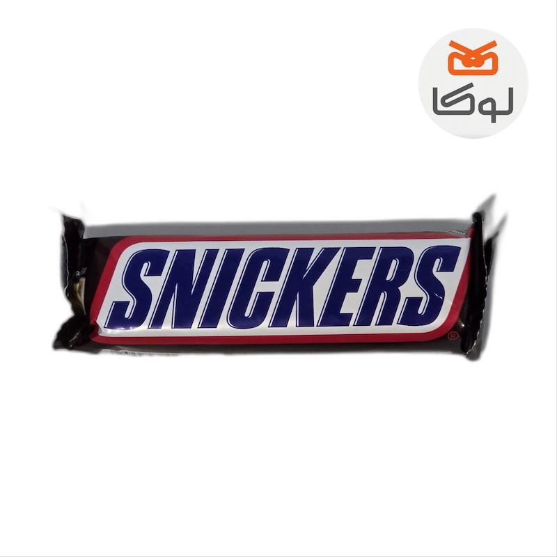 شکلات مغزدار بادام‌زمینی و کارامل اسنیکرز