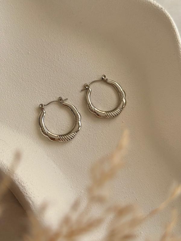 گوشواره حلقه اى استيل