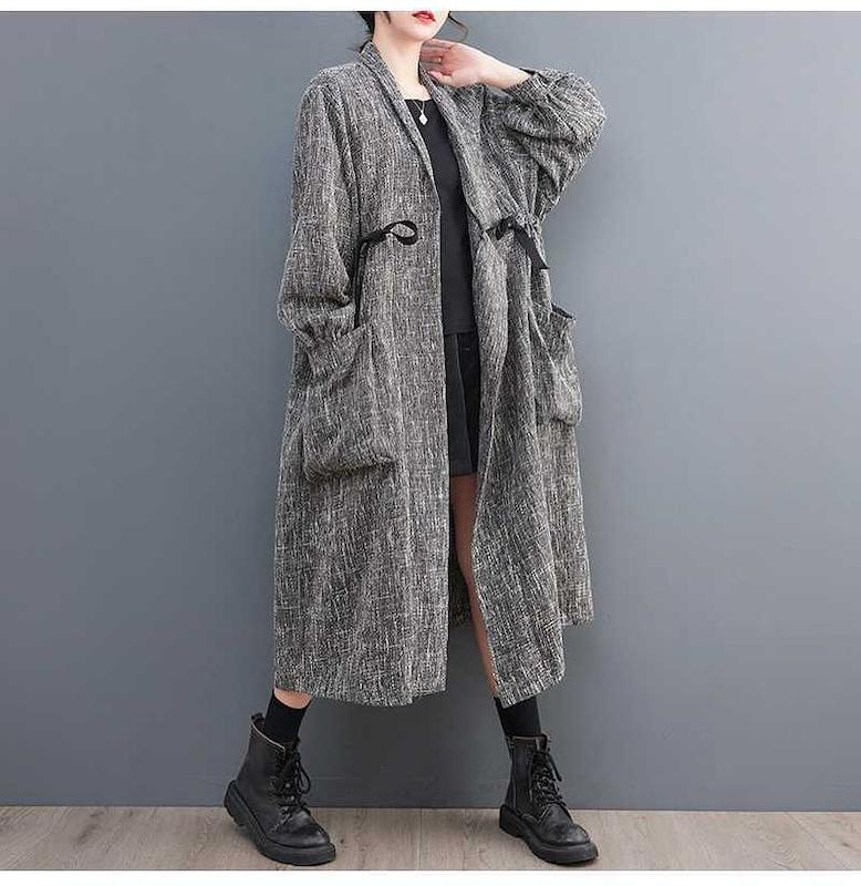 مانتو پاییزه گونی بافت