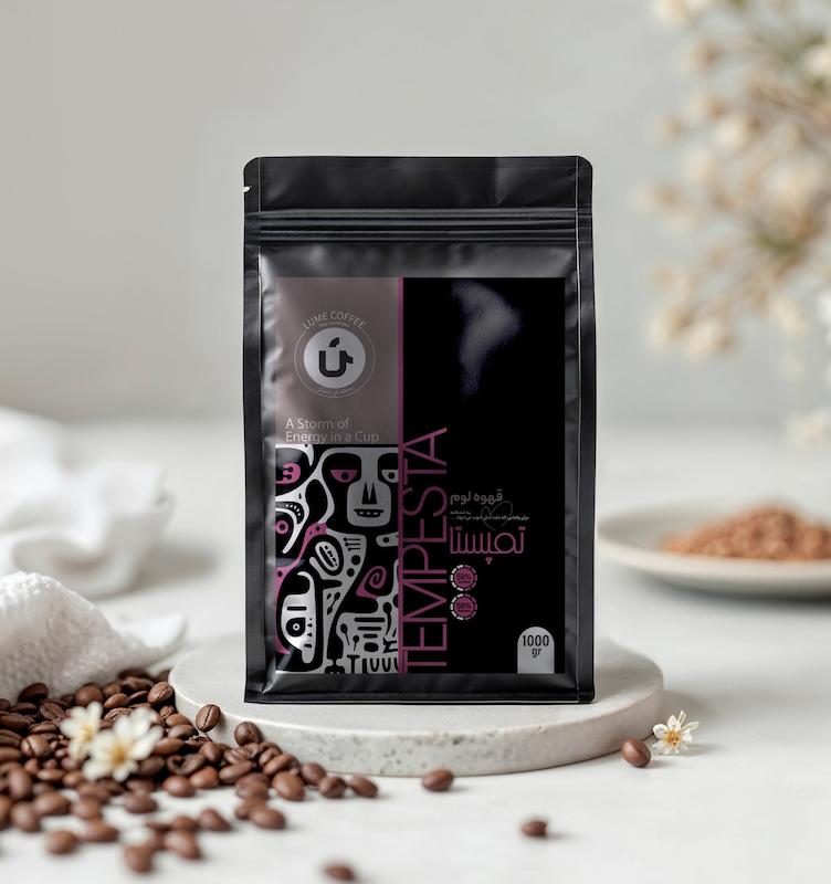 قهوه تمپستا (TEMPESTA) - %50 عربیکا / %50 روبوستا