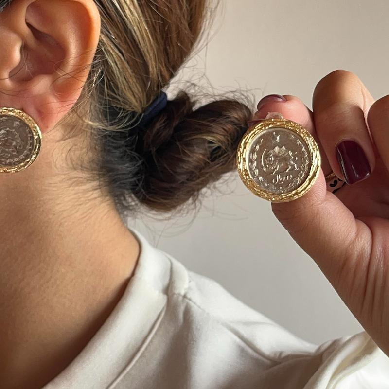 گوشواره سکه ای ساده 