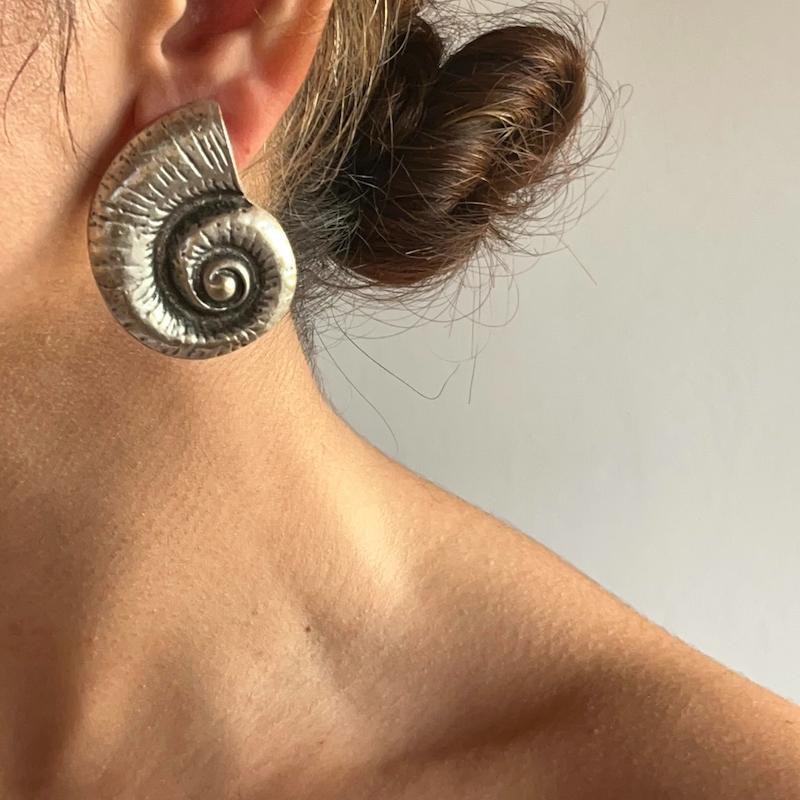 گوشواره صدف ورشو سیلور 