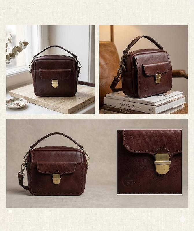 کیف دستی چرم طبیعی 