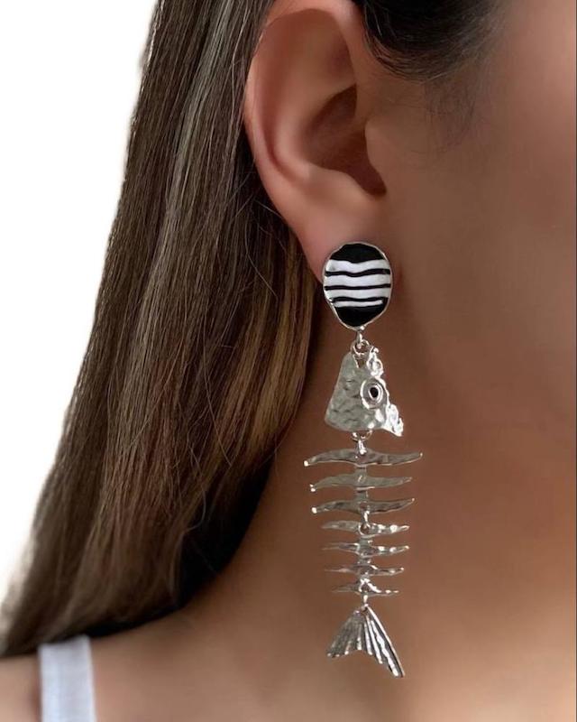 گوشواره اسکلت ماهی 
