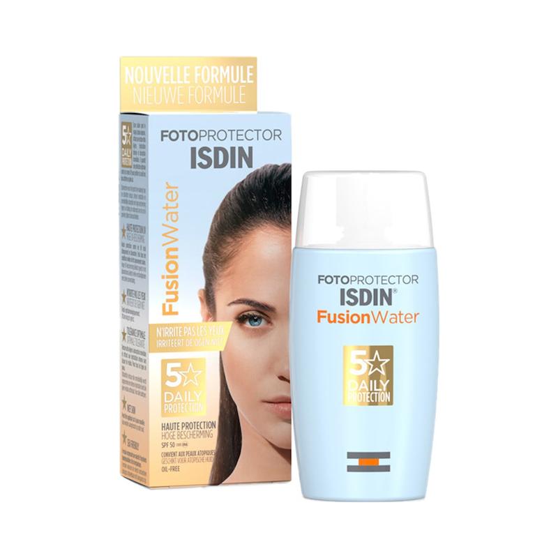 ضدآفتاب ایزدین مدل فیوژن واتر SPF50 بی‌رنگ، ۵۰ میلی‌لیتر