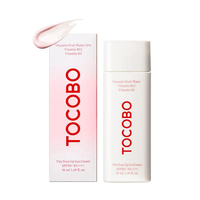  کرم ضد آفتاب ویتامینه تون آپ توکوبو ++++Tocobo Vita Tone Up Sun Cream SPF50+ PA