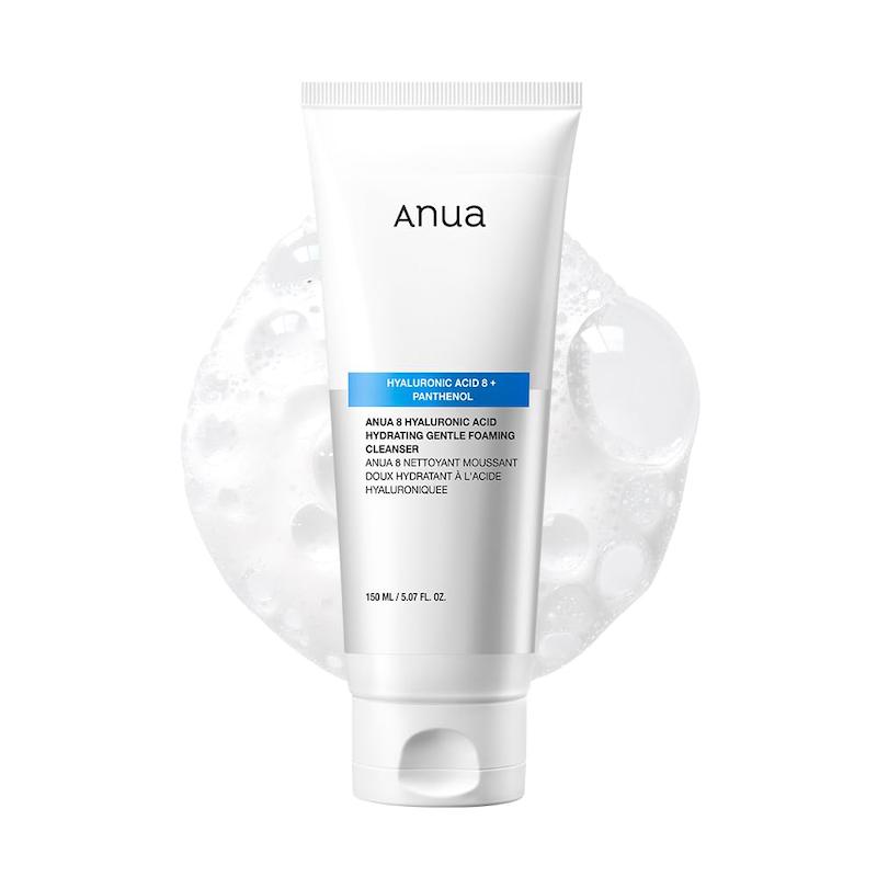 فوم شوینده هیالورونیک اسید و پنتنول آنوا Anua 8 Hyaluronic Acid Hydrating Gentle Foaming Cleanser