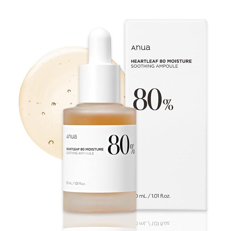  آمپول تسکین دهنده و مرطوب کننده هارتلیف آنوا Anua Heartleaf 80% Moisture Soothing Ampoule 