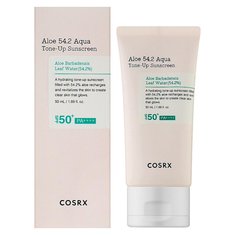 ضد آفتاب آبرسان و روشن کننده تون‌آپ آلوئه‌ورا کوزارکس Cosrx Aloe 54.2 Aqua Tone-Up Sunscreen SPF50+ PA++++ Moisturizing sunscreen cream