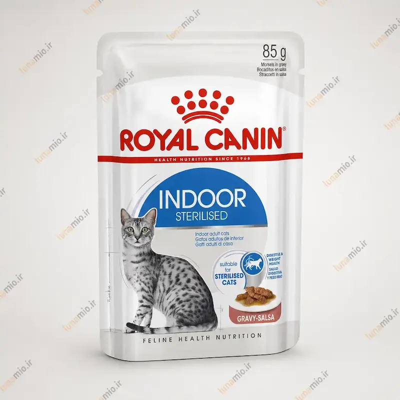 پوچ گربه رویال کنین ایندور استریلایزد ۸۵ گرم