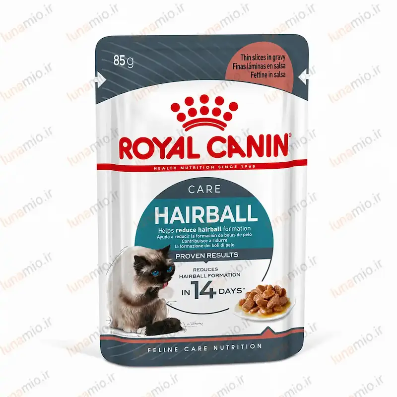 پوچ گربه رویال کنین هیربال کر ۸۵ گرم | Royal Canin Hairball Care