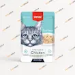 پوچ گربه ونپی مرغ و ماهی کاد ۸۵ گرم بسته‌بندی انگلیسی‌نویس