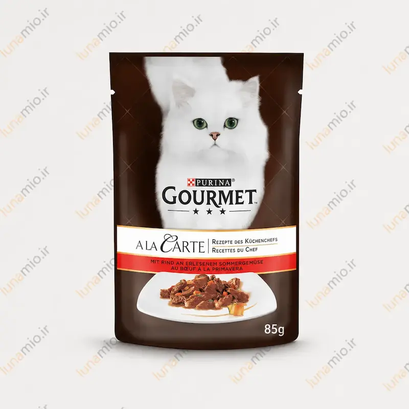 پوچ گورمت گوشت گاو با سبزیجات آ لا کارت ۸۵ گرم