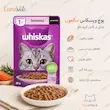 اینفوگرافیک پوچ ویسکاس سالمون ترک ۸۵ گرم با تکه‌های نرم در سس