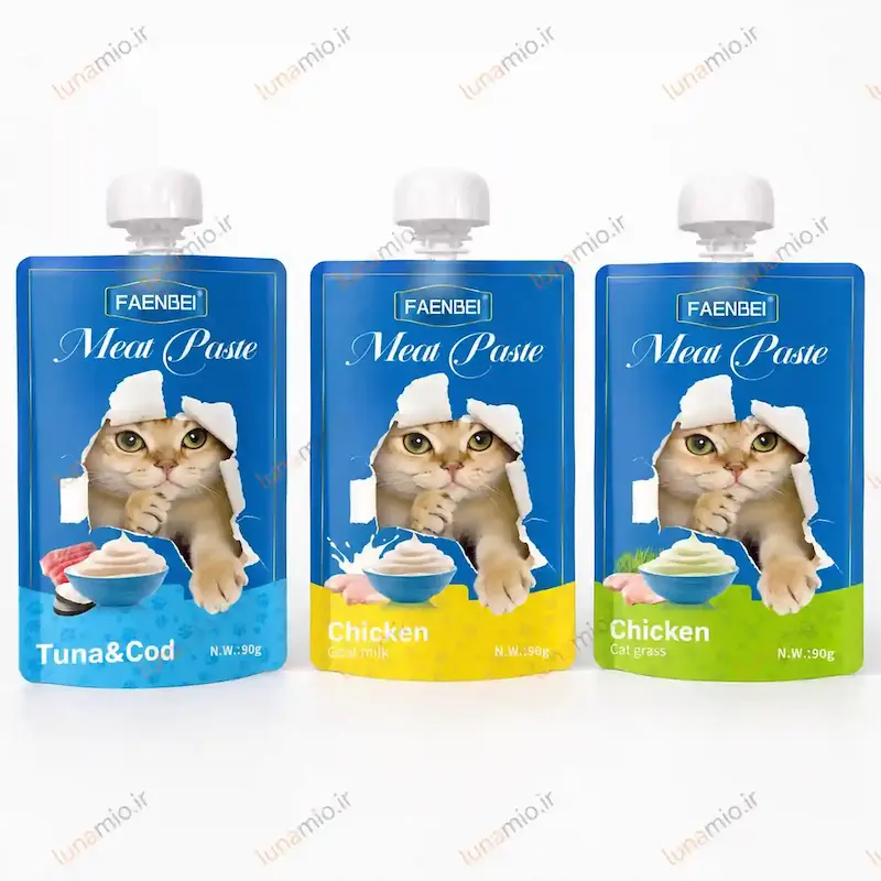 پودینگ گربه فنبی میت پیست ۹۰ گرم در سه طعم